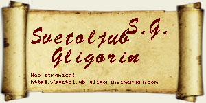 Svetoljub Gligorin vizit kartica
